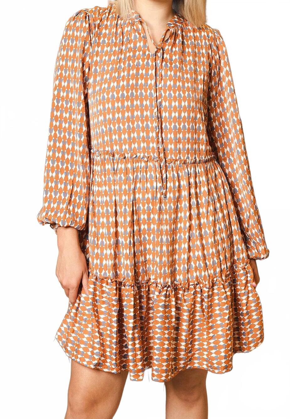 NEW HAILEY & CO plus size baby doll dress in marsala